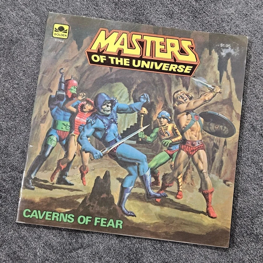 Vintage Masters‎ of the Universe Caverns of Fear 1983 He-Man Skeletor Book